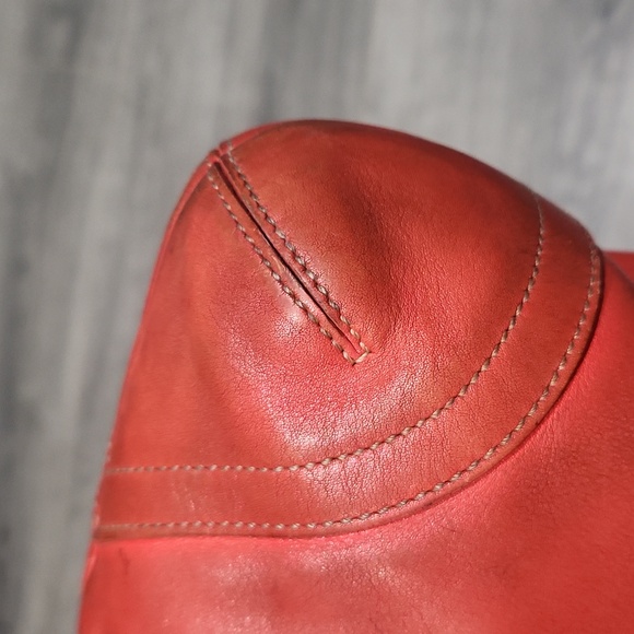 Vintage Tomatoe Red Soho Coach Leather Crossbody Shouldet Bag - Picture 16 of 16
